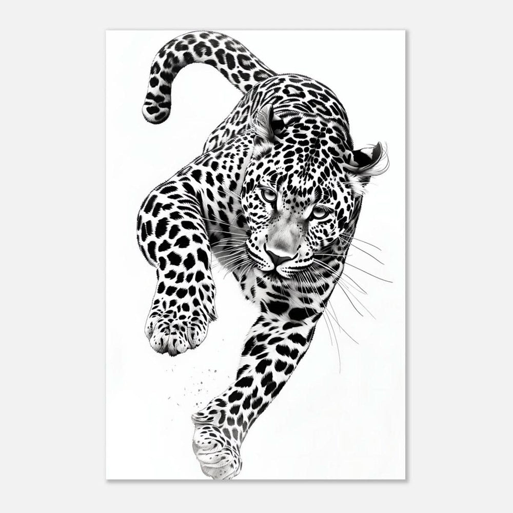 Da Vinci Nature Wall art | Wildlife | Leopard - Aluminum Print - 30x45 cm / 12x18″ -