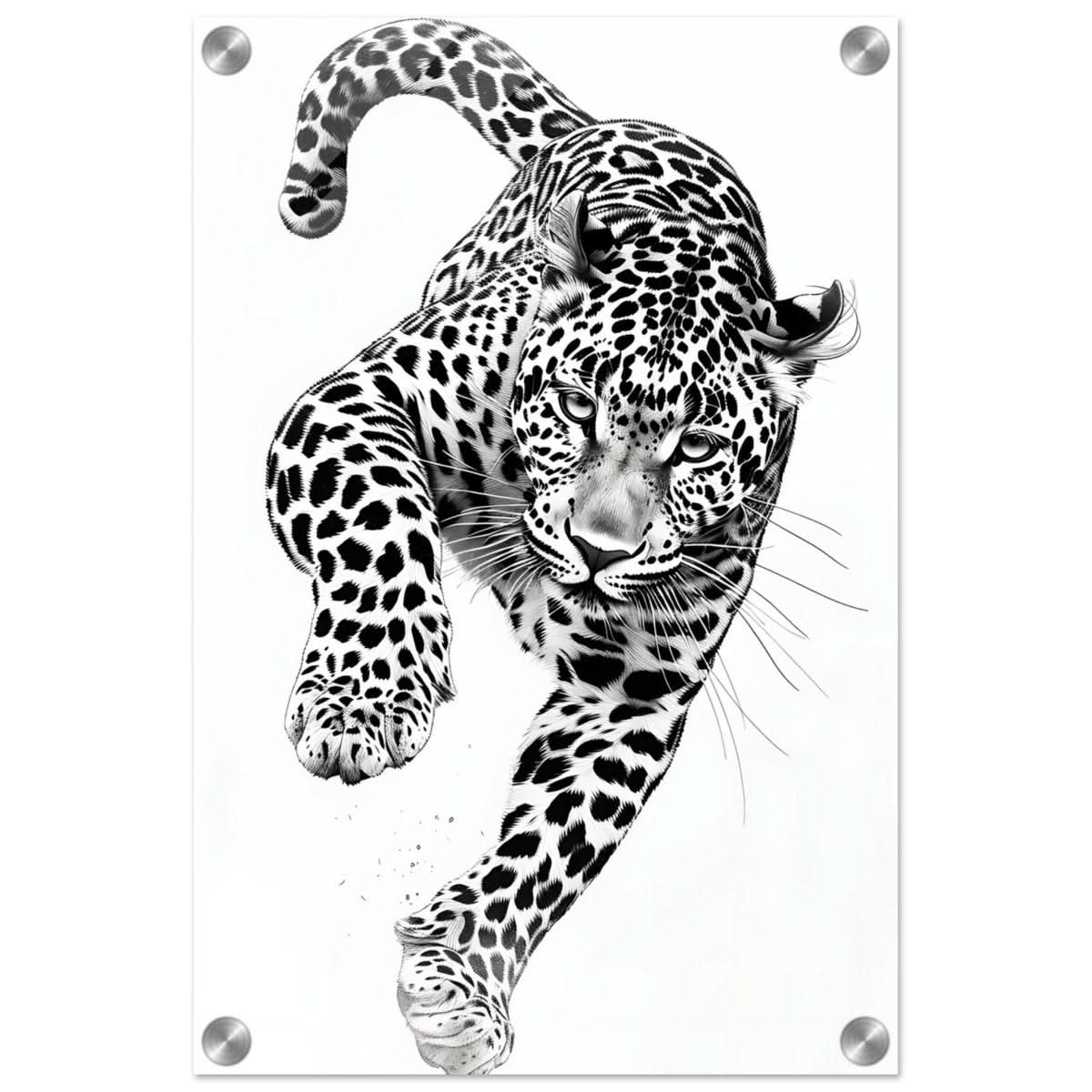 Da Vinci Nature Wall art | Wildlife | Leopard - Acrylic Print - 30x45 cm / 12x18″ -