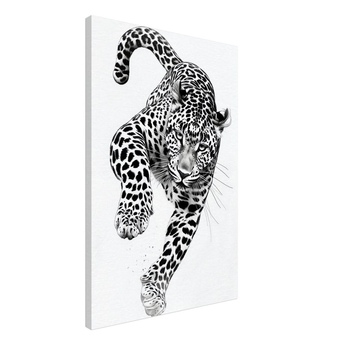Da Vinci Nature Wall art | Wildlife | Leopard - Canvas - 60x90 cm / 24x36″ - Thick