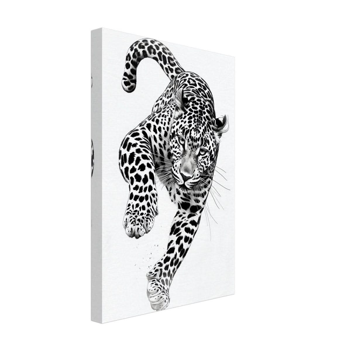 Da Vinci Nature Wall art | Wildlife | Leopard - Canvas - 30x45 cm / 12x18″ - Thick