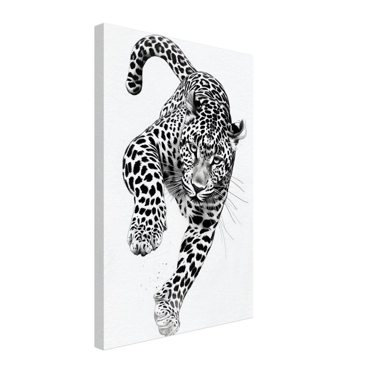 Da Vinci Nature Wall art | Wildlife | Leopard - Canvas - 40x60 cm / 16x24″ - Thick