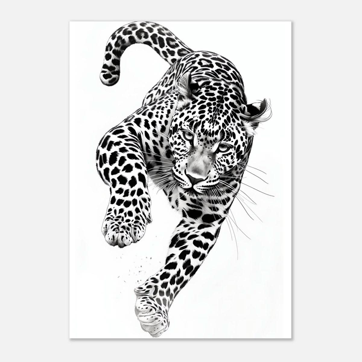 Da Vinci Nature Wall art | Wildlife | Leopard - Aluminum Print - 70x100 cm / 28x40″ -