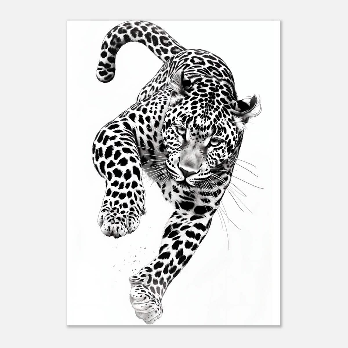 Da Vinci Nature Wall art | Wildlife | Leopard - Aluminum Print - 70x100 cm / 28x40″ -