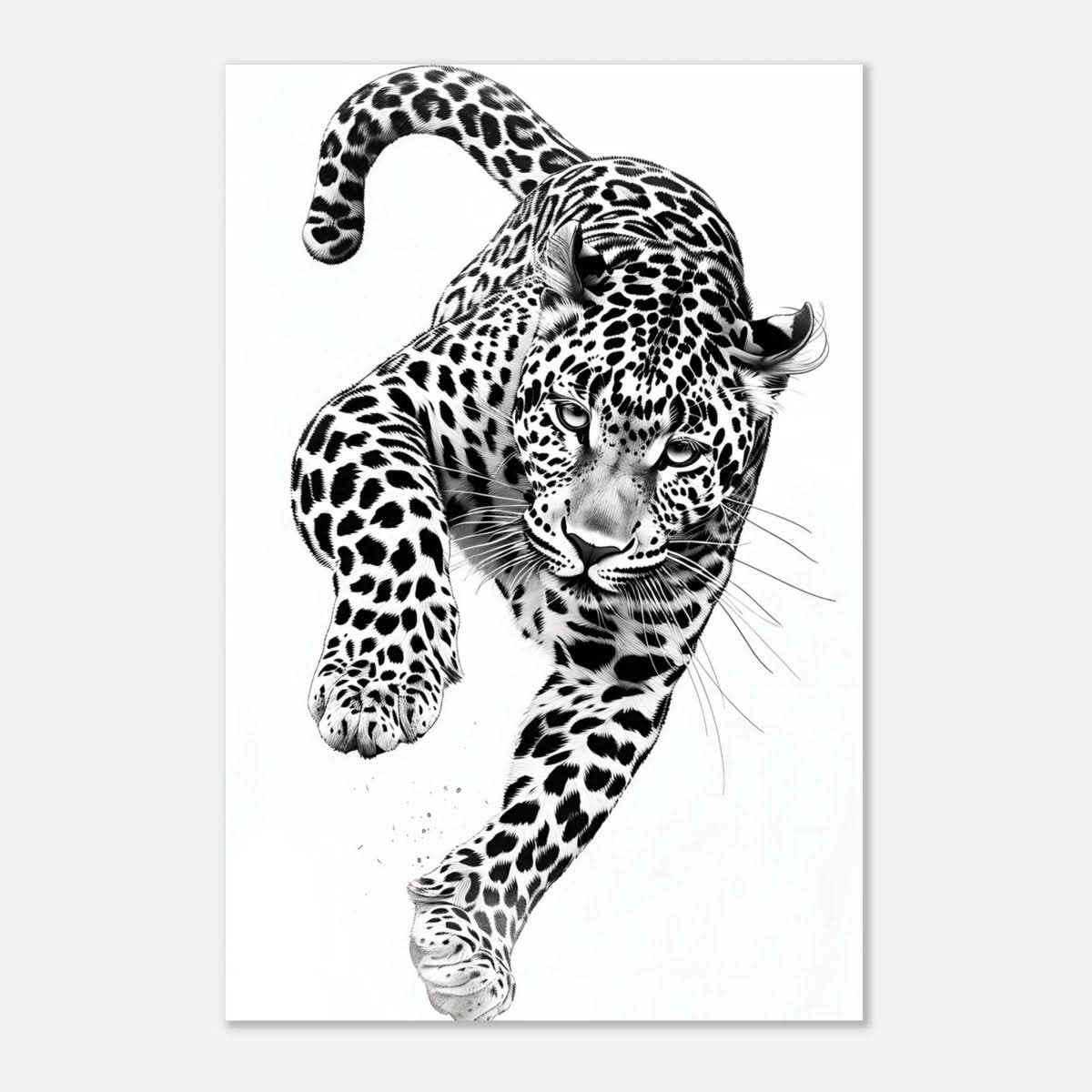 Da Vinci Nature Wall art | Wildlife | Leopard - Aluminum Print - 40x60 cm / 16x24″ -