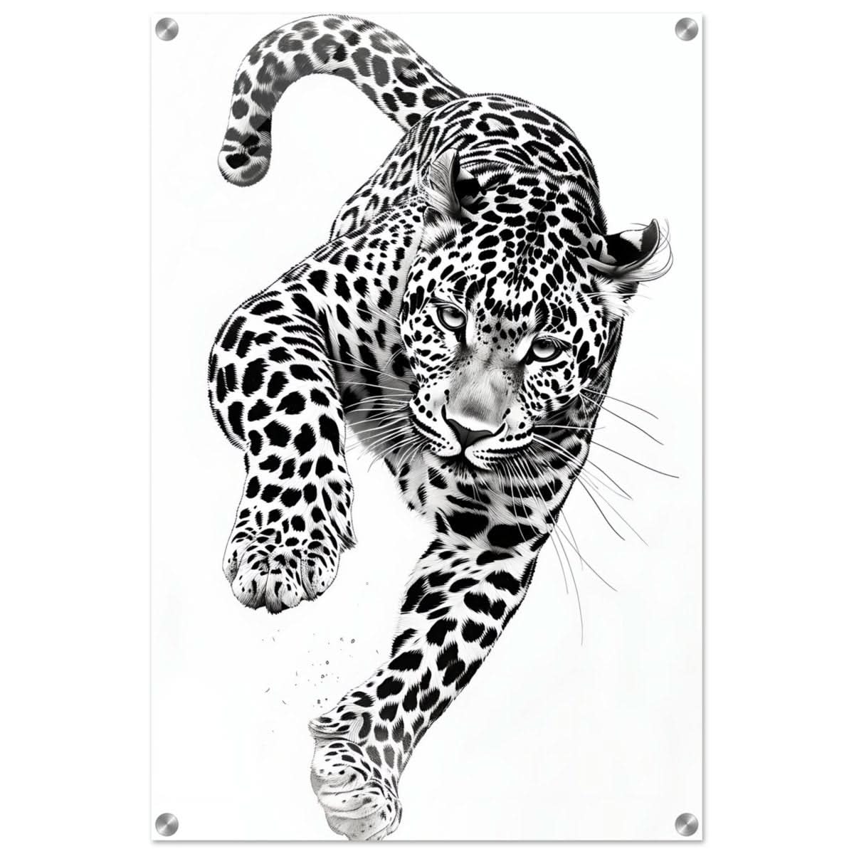 Da Vinci Nature Wall art | Wildlife | Leopard - Acrylic Print - 50x75 cm / 20x30″ -