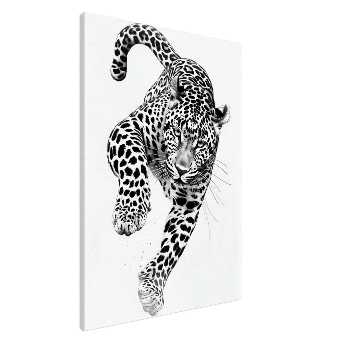 Da Vinci Nature Wall art | Wildlife | Leopard - Canvas - 70x100 cm / 28x40″ - Slim