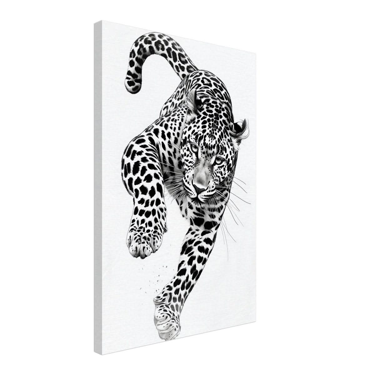 Da Vinci Nature Wall art | Wildlife | Leopard - Canvas - 40x60 cm / 16x24″ - Slim