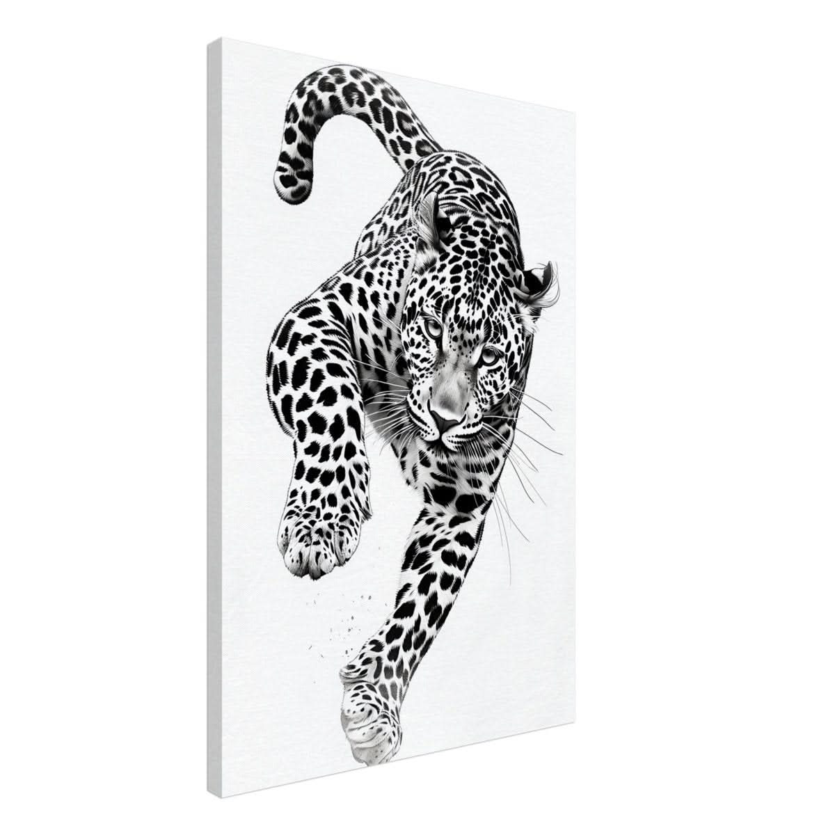 Da Vinci Nature Wall art | Wildlife | Leopard - Canvas - 50x75 cm / 20x30″ - Slim