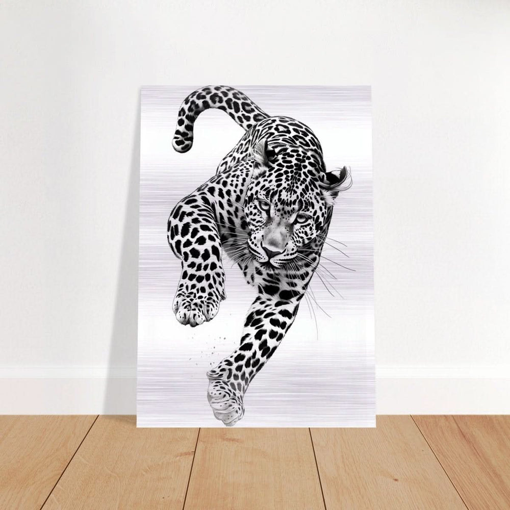 Da Vinci Nature Wall art | Wildlife | Leopard - Brushed Aluminum Print - 70x100 cm / 28x40″ -