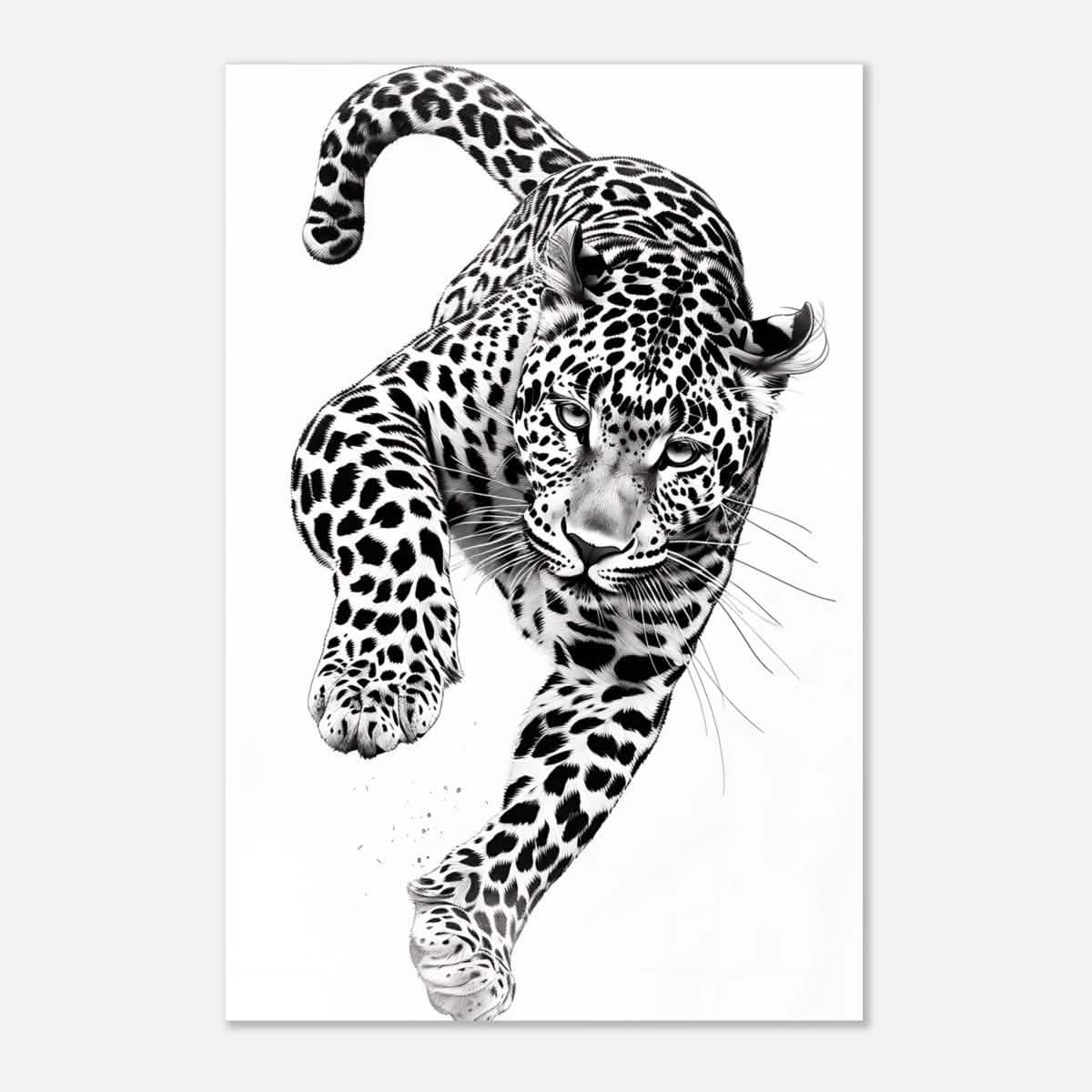 Da Vinci Nature Wall art | Wildlife | Leopard - Aluminum Print - 60x90 cm / 24x36″ -