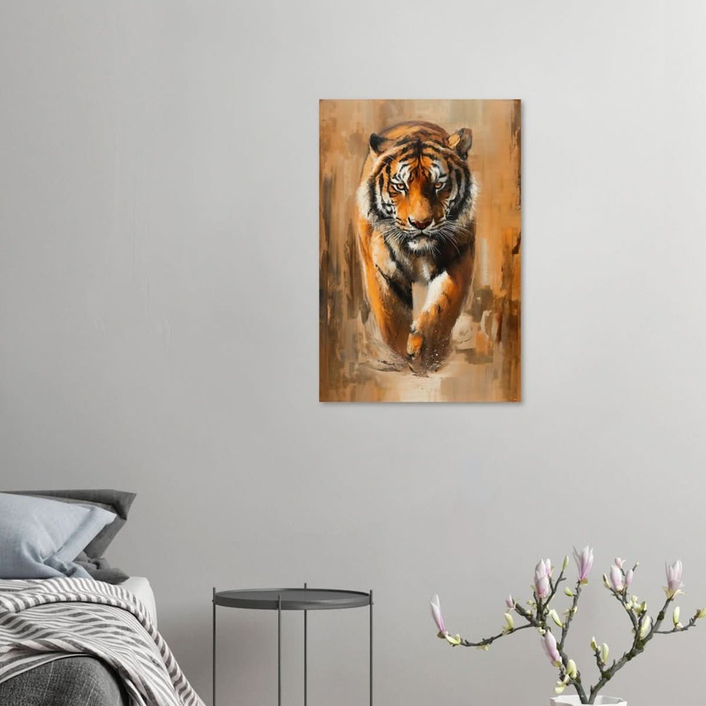 Da Vinci Nature Wall art | Wildlife | Tiger - Wood Prints - 50x75 cm / 20x30″ - 20 mm