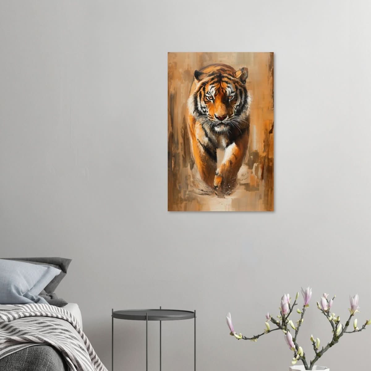 Da Vinci Nature Wall art | Wildlife | Tiger - Wood Prints - 50x75 cm / 20x30″ - 20 mm