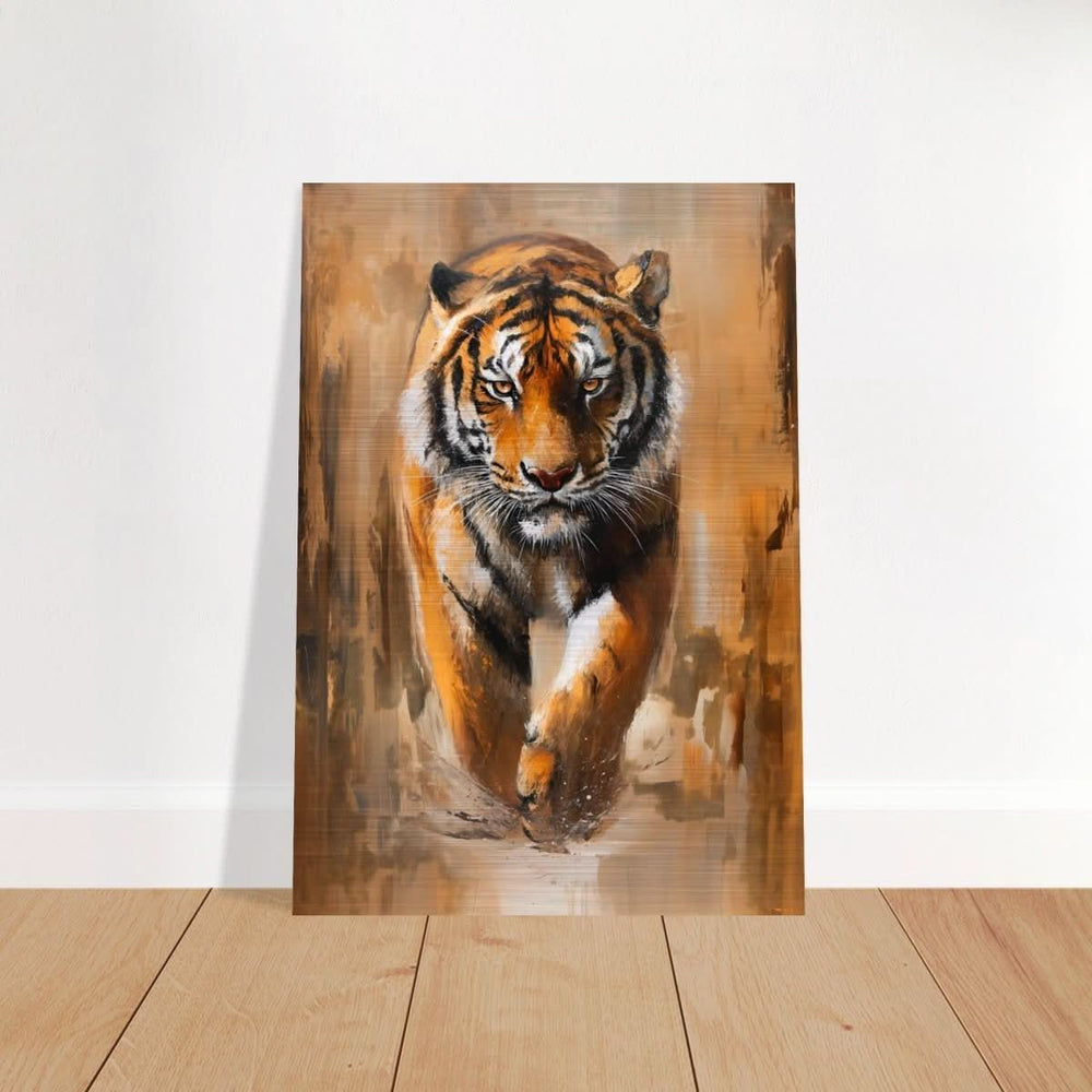 Da Vinci Nature Wall art | Wildlife | Tiger - Brushed Aluminum Print - 70x100 cm / 28x40″ -