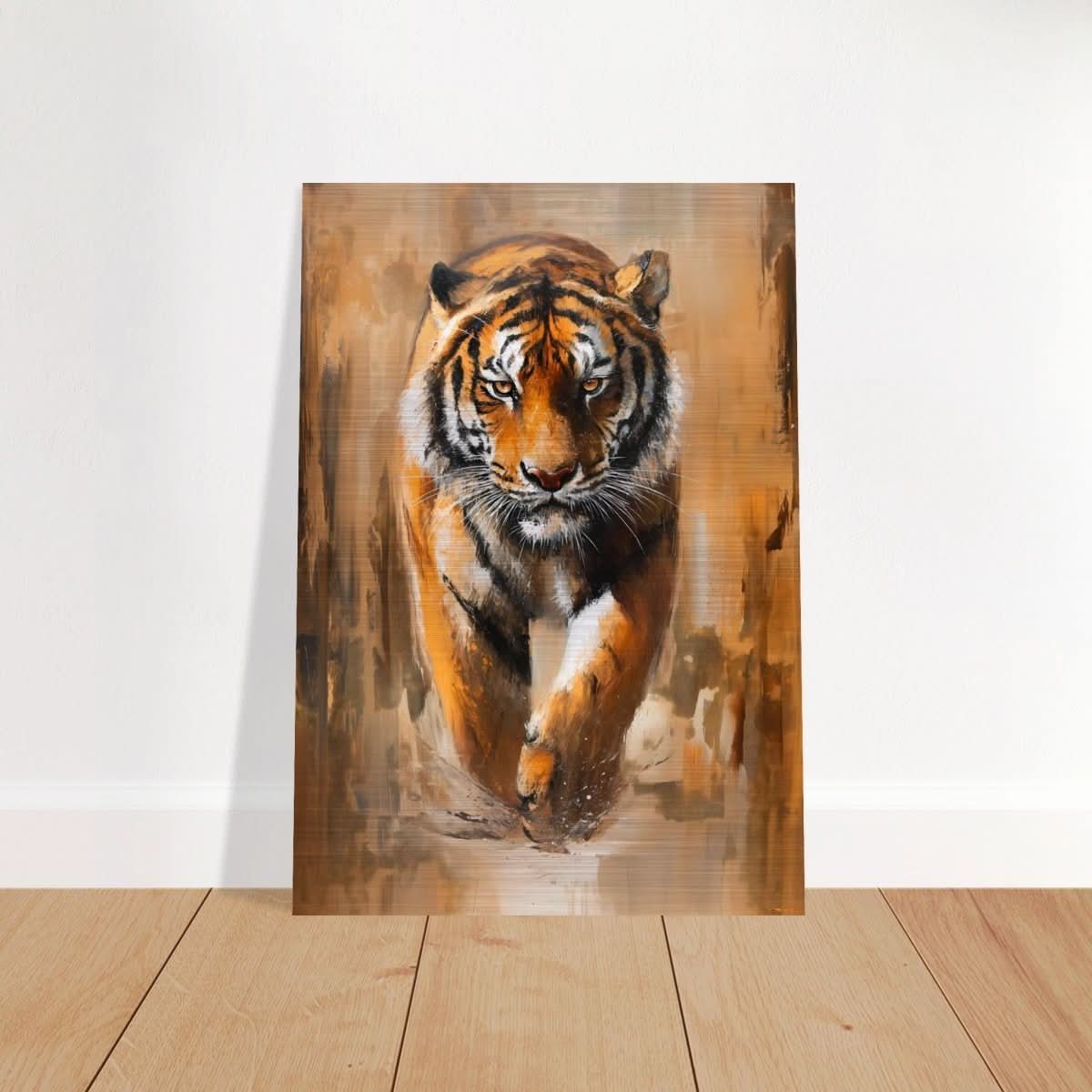 Da Vinci Nature Wall art | Wildlife | Tiger - Brushed Aluminum Print - 70x100 cm / 28x40″ -