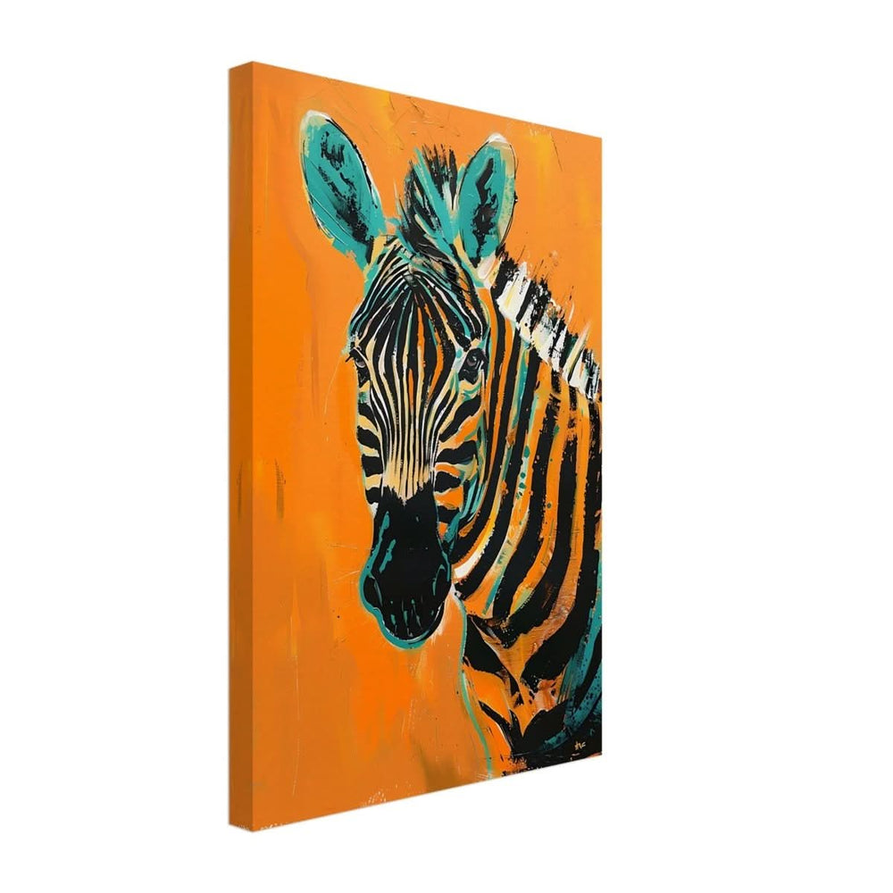 Da Vinci Nature Wall art | Wildlife | Zebra - Canvas - 30x45 cm / 12x18″ - Slim