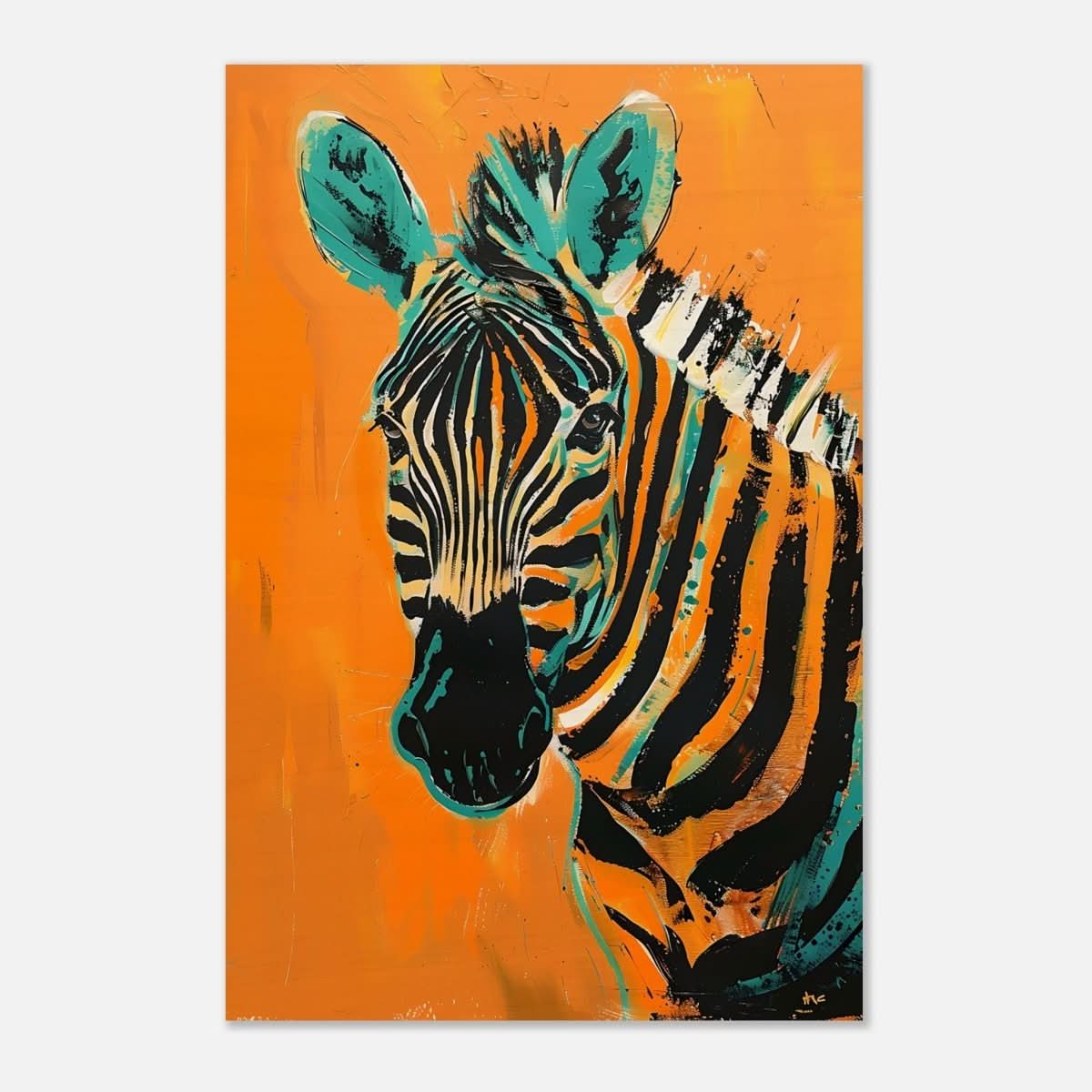Da Vinci Nature Wall art | Wildlife | Zebra - Wood Prints - 50x75 cm / 20x30″ - 10 mm
