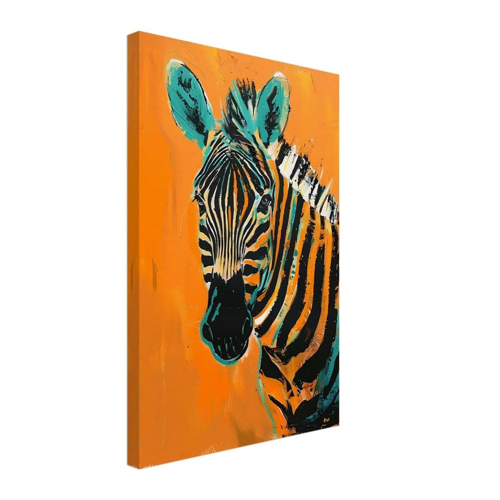 Da Vinci Nature Wall art | Wildlife | Zebra - Canvas - 40x60 cm / 16x24″ - Thick