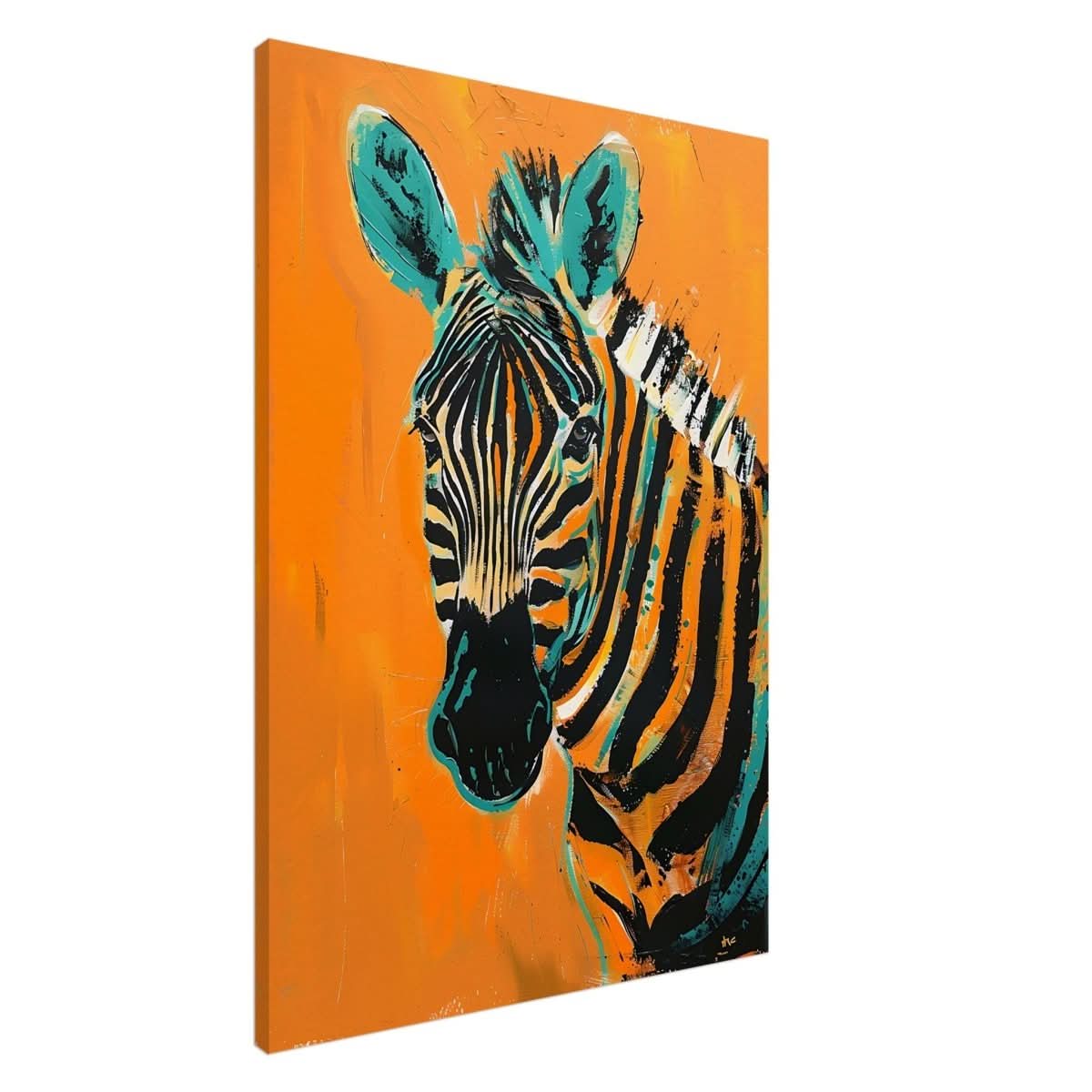 Da Vinci Nature Wall art | Wildlife | Zebra - Canvas - 70x100 cm / 28x40″ - Slim
