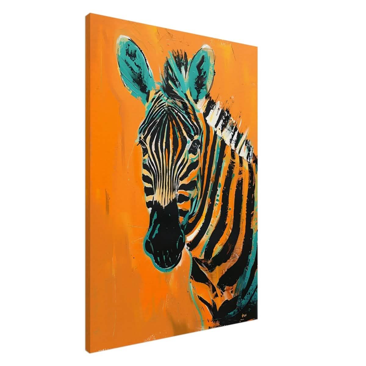 Da Vinci Nature Wall art | Wildlife | Zebra - Canvas - 70x100 cm / 28x40″ - Slim