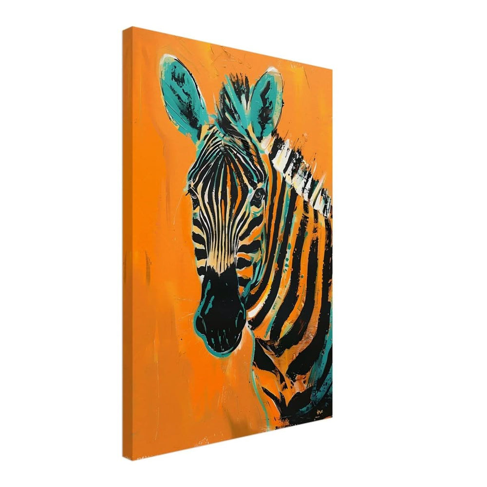 Da Vinci Nature Wall art | Wildlife | Zebra - Canvas - 40x60 cm / 16x24″ - Slim