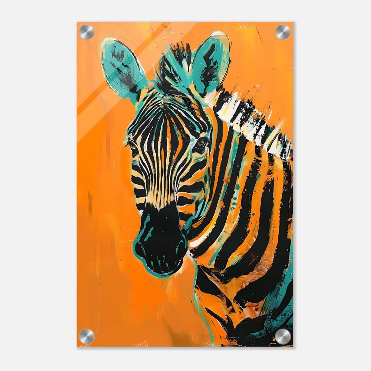 Da Vinci Nature Wall art | Wildlife | Zebra - Acrylic Print - 30x45 cm / 12x18″ -