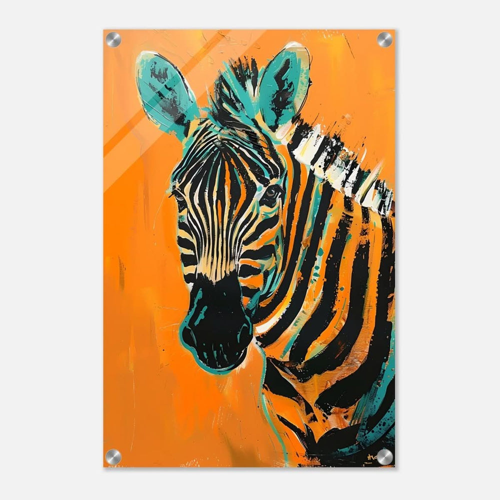 Da Vinci Nature Wall art | Wildlife | Zebra - Acrylic Print - 40x60 cm / 16x24″ -