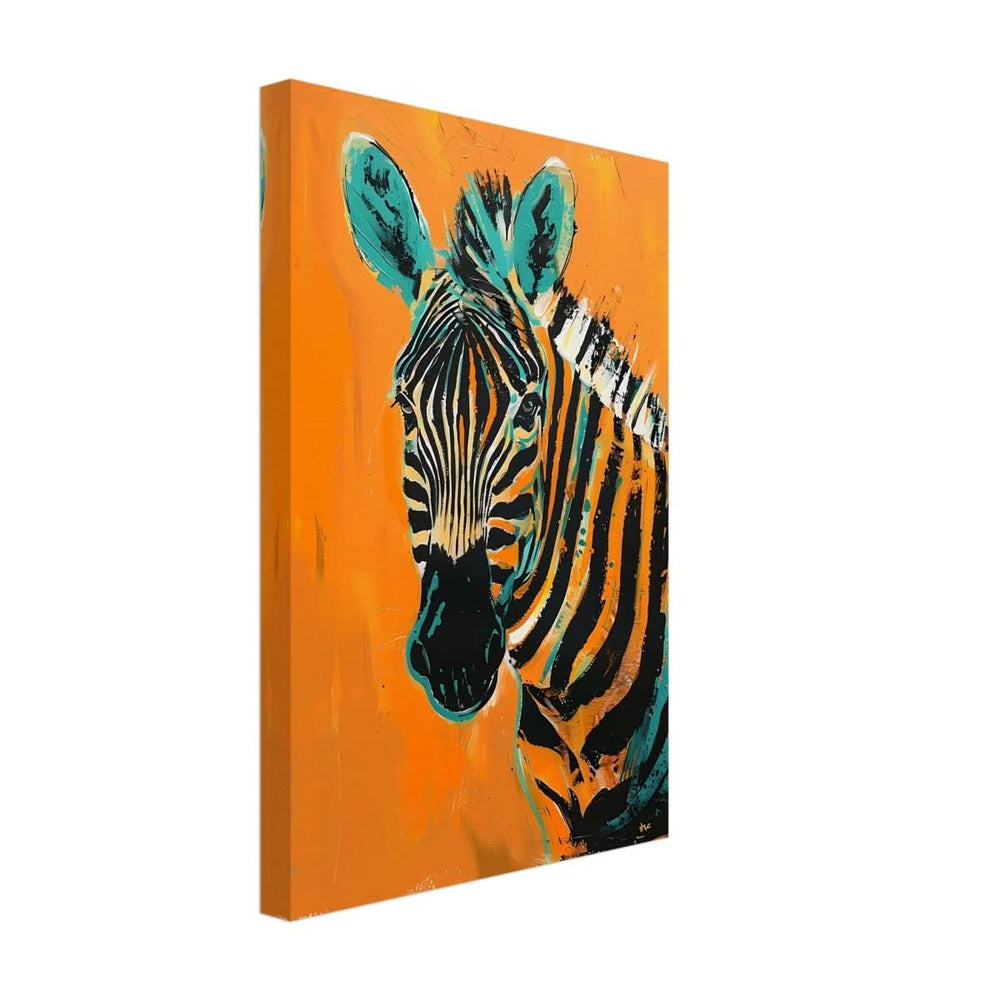 Da Vinci Nature Wall art | Wildlife | Zebra - Canvas - 30x45 cm / 12x18″ - Thick