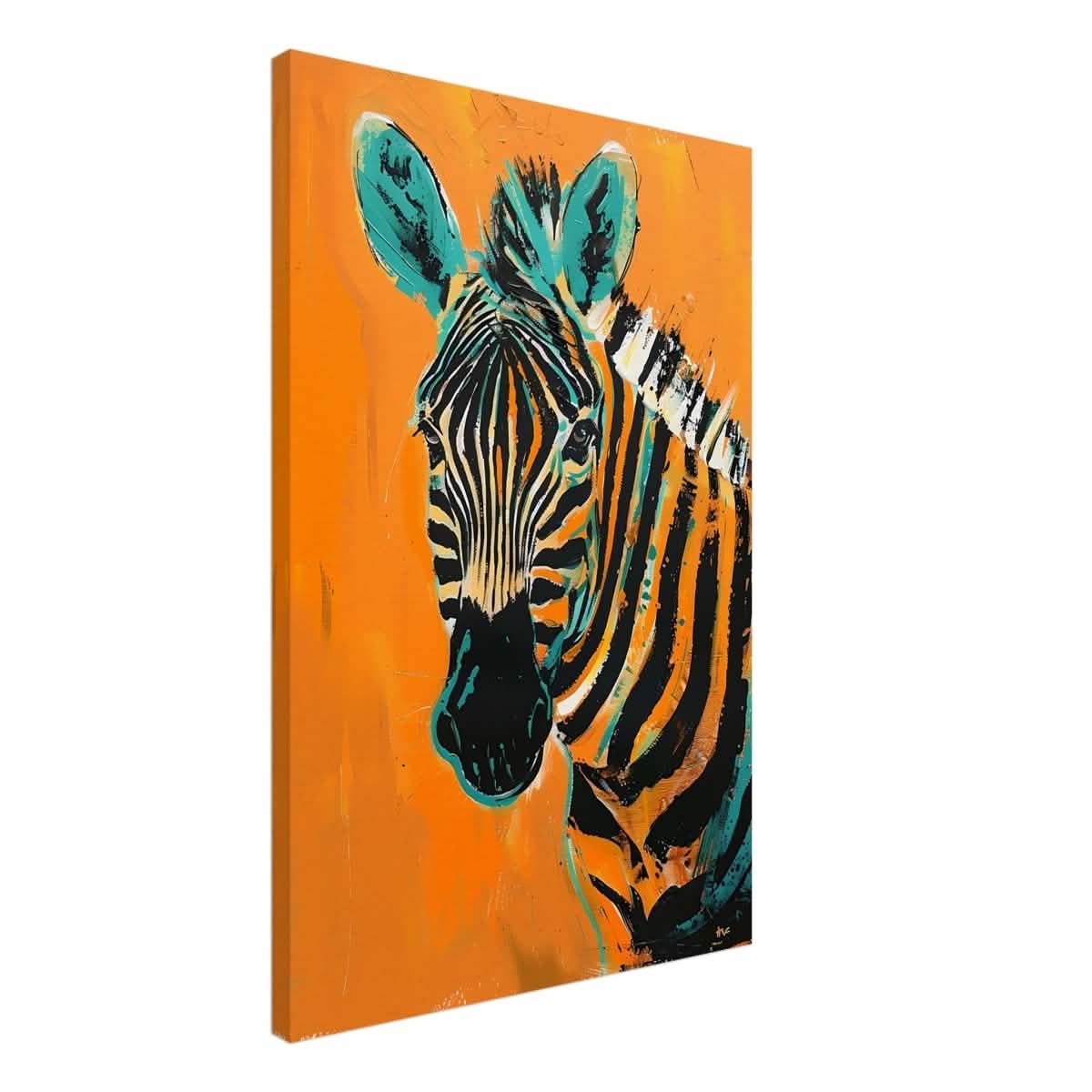Da Vinci Nature Wall art | Wildlife | Zebra - Canvas - 50x75 cm / 20x30″ - Slim