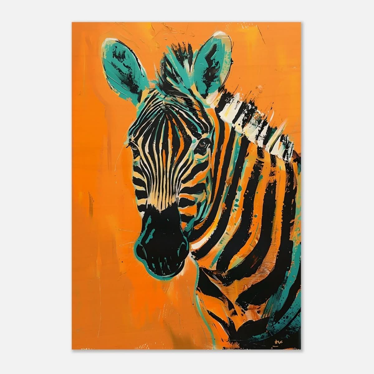 Da Vinci Nature Wall art | Wildlife | Zebra - Wood Prints - 70x100 cm / 28x40″ - 20 mm