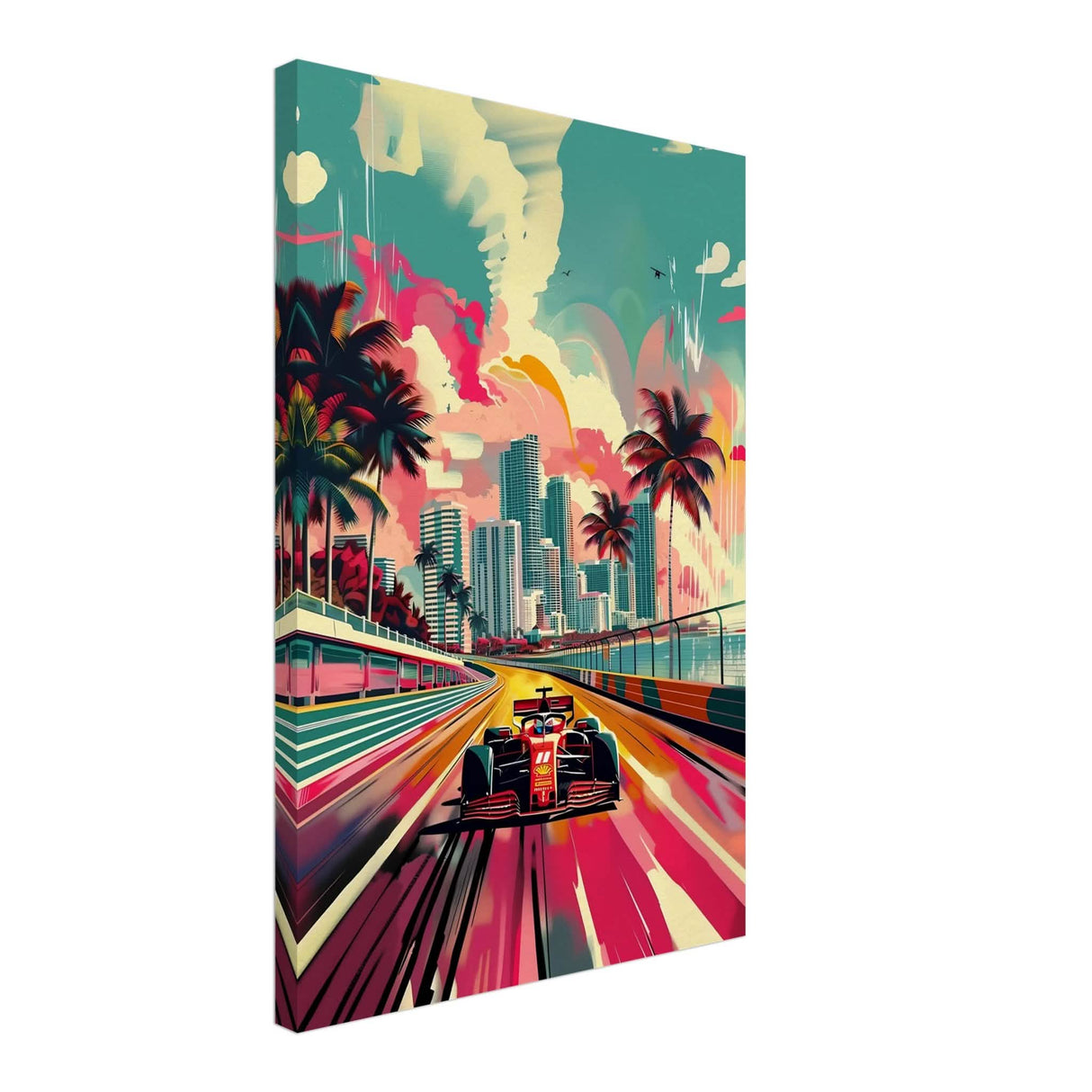 Da Vinci Pop Art Wall Art | Cars - Canvas - 40x60 cm / 16x24″ - Slim