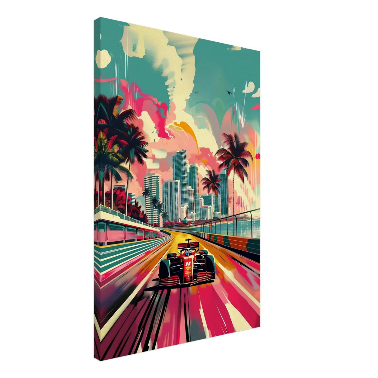 Da Vinci Pop Art Wall Art | Cars - Canvas - 50x75 cm / 20x30″ - Slim