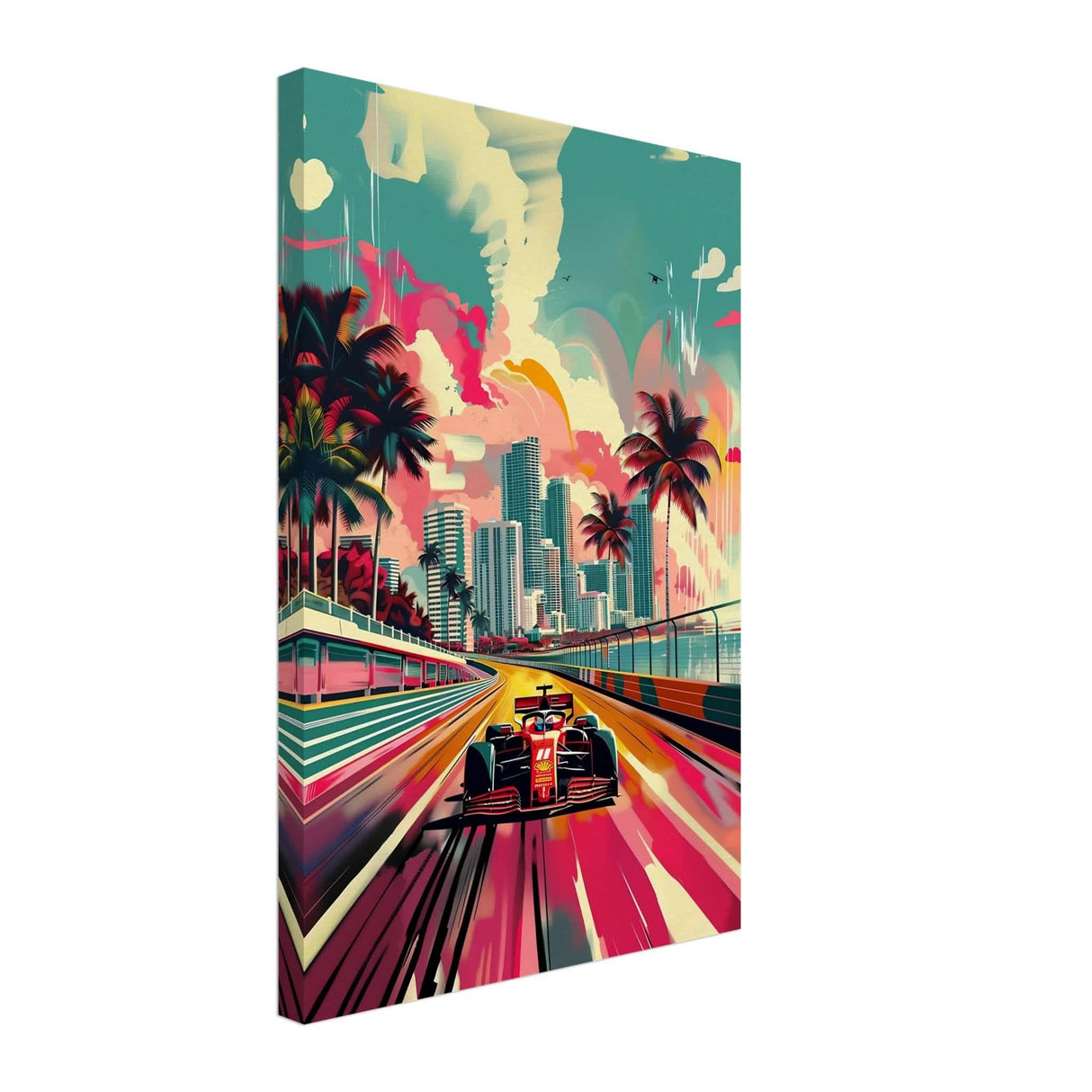 Da Vinci Pop Art Wall Art | Cars - Canvas - 40x60 cm / 16x24″ - Thick