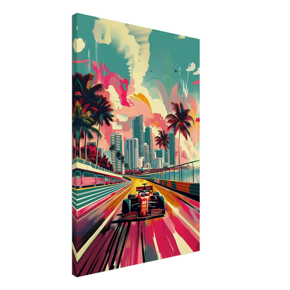 Da Vinci Pop Art Wall Art | Cars - Canvas - 60x90 cm / 24x36″ - Thick