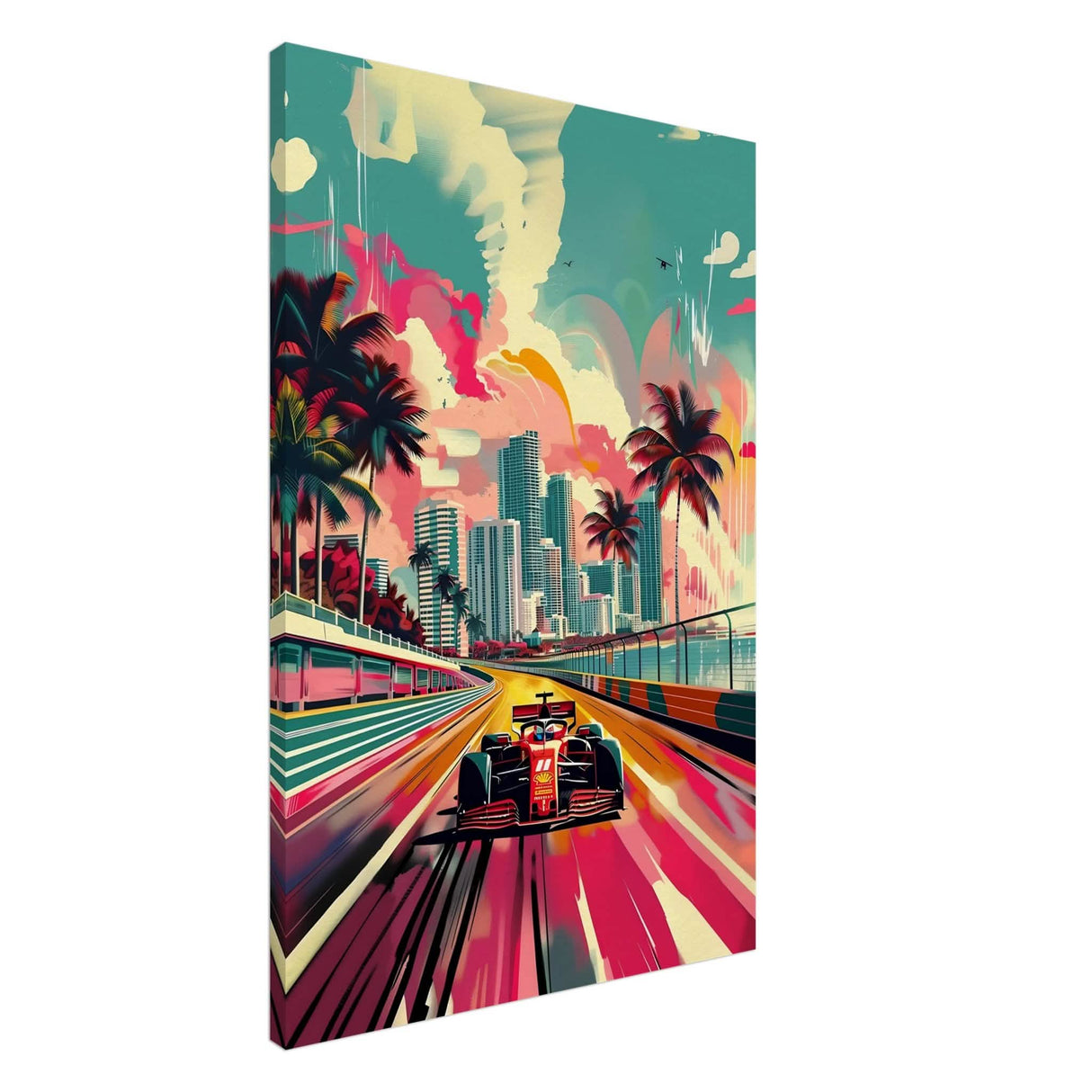 Da Vinci Pop Art Wall Art | Cars - Canvas - 60x90 cm / 24x36″ - Slim