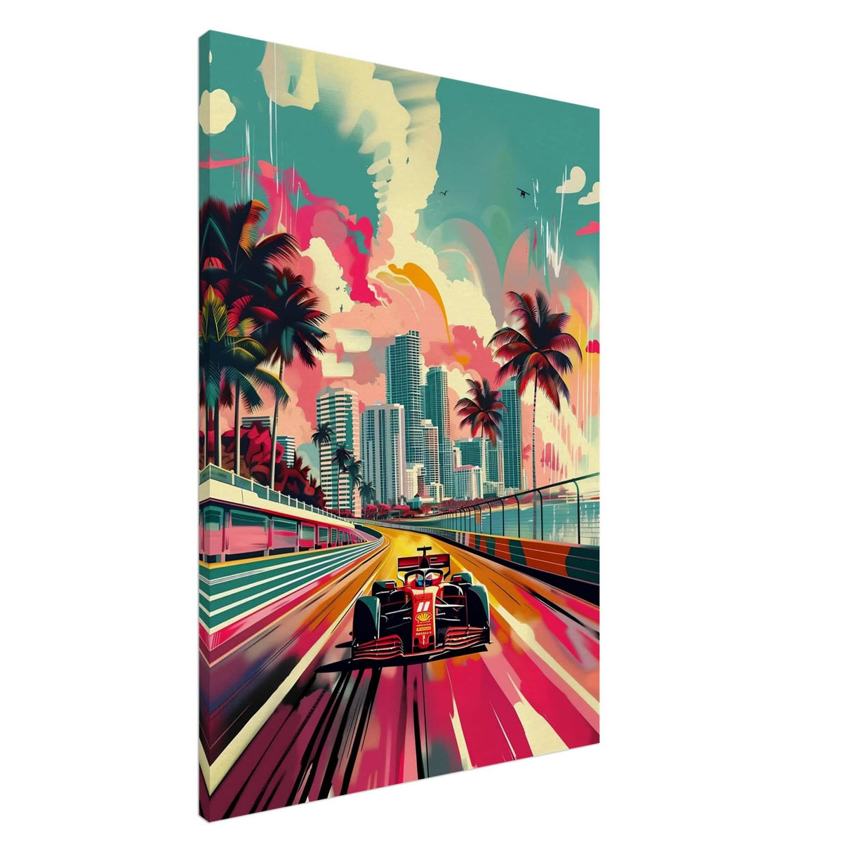 Da Vinci Pop Art Wall Art | Cars - Canvas - 70x100 cm / 28x40″ - Slim