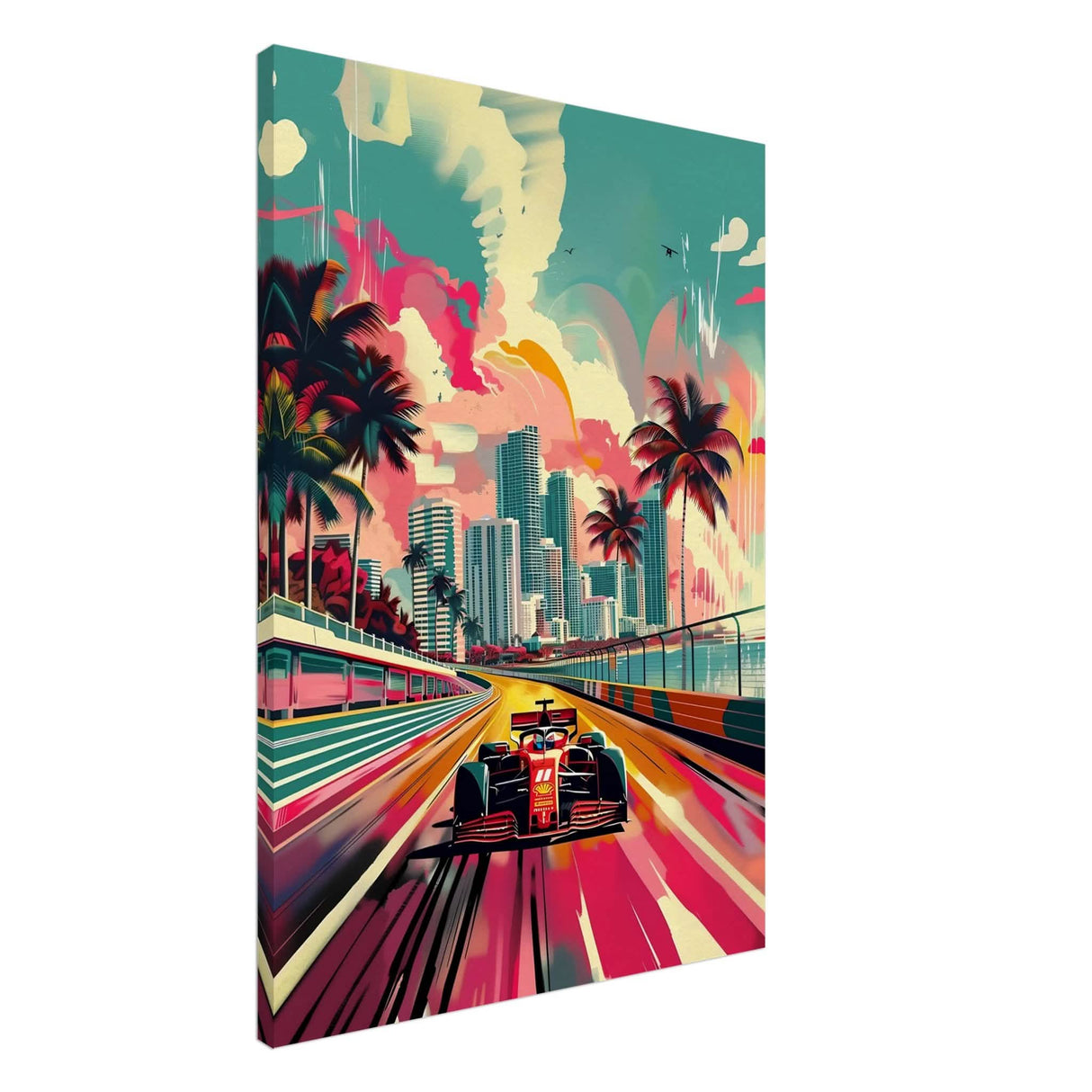 Da Vinci Pop Art Wall Art | Cars - Canvas - 70x100 cm / 28x40″ - Thick