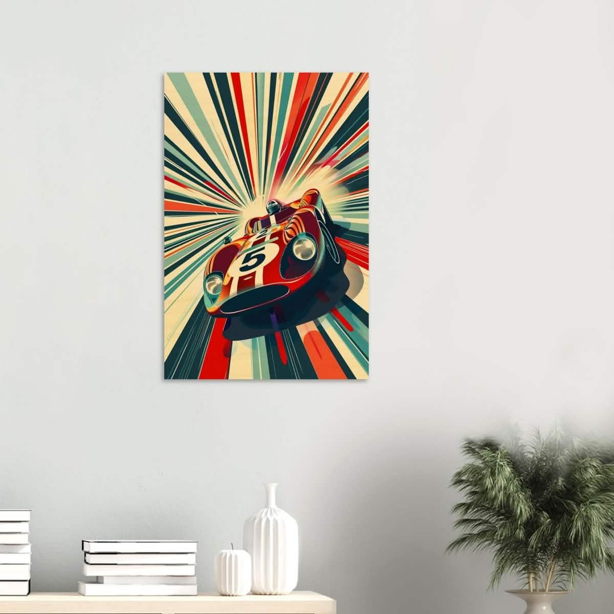 Da Vinci Pop Art Wall Art | Car - Wood Prints - 50x75 cm / 20x30″ - 10 mm