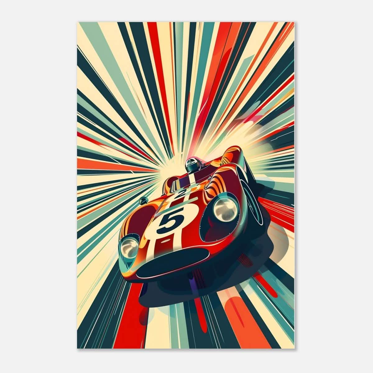 Da Vinci Pop Art Wall Art | Car - Aluminum Print - 40x60 cm / 16x24″ -