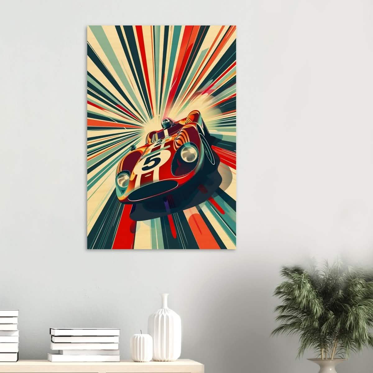 Da Vinci Pop Art Wall Art | Car - Wood Prints - 60x90 cm / 24x36″ - 20 mm