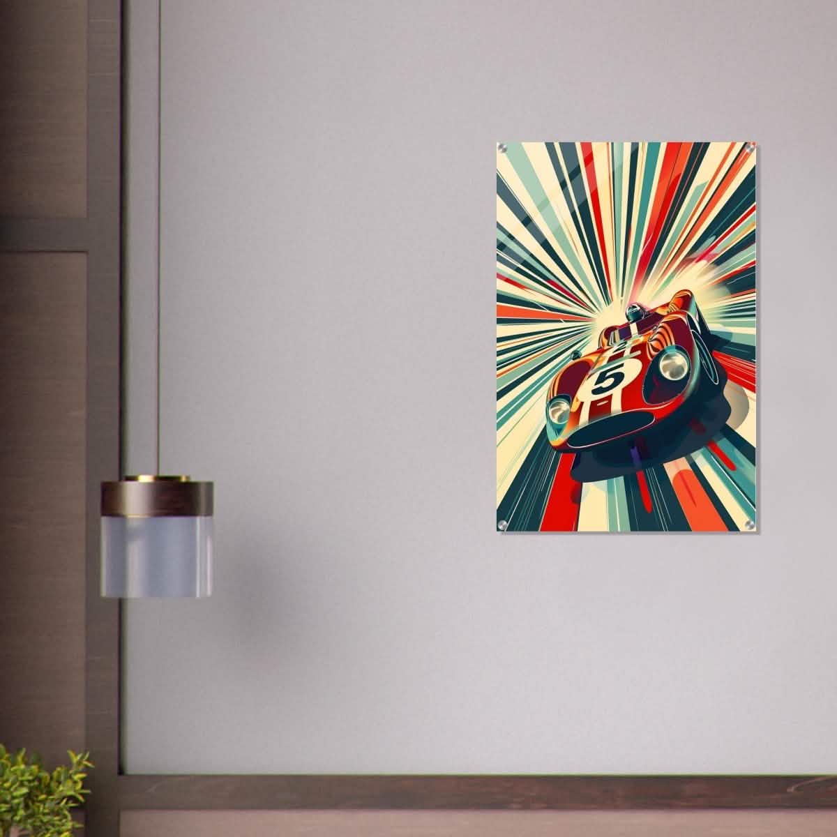 Da Vinci Pop Art Wall Art | Car - Acrylic Print - 60x90 cm / 24x36″ -