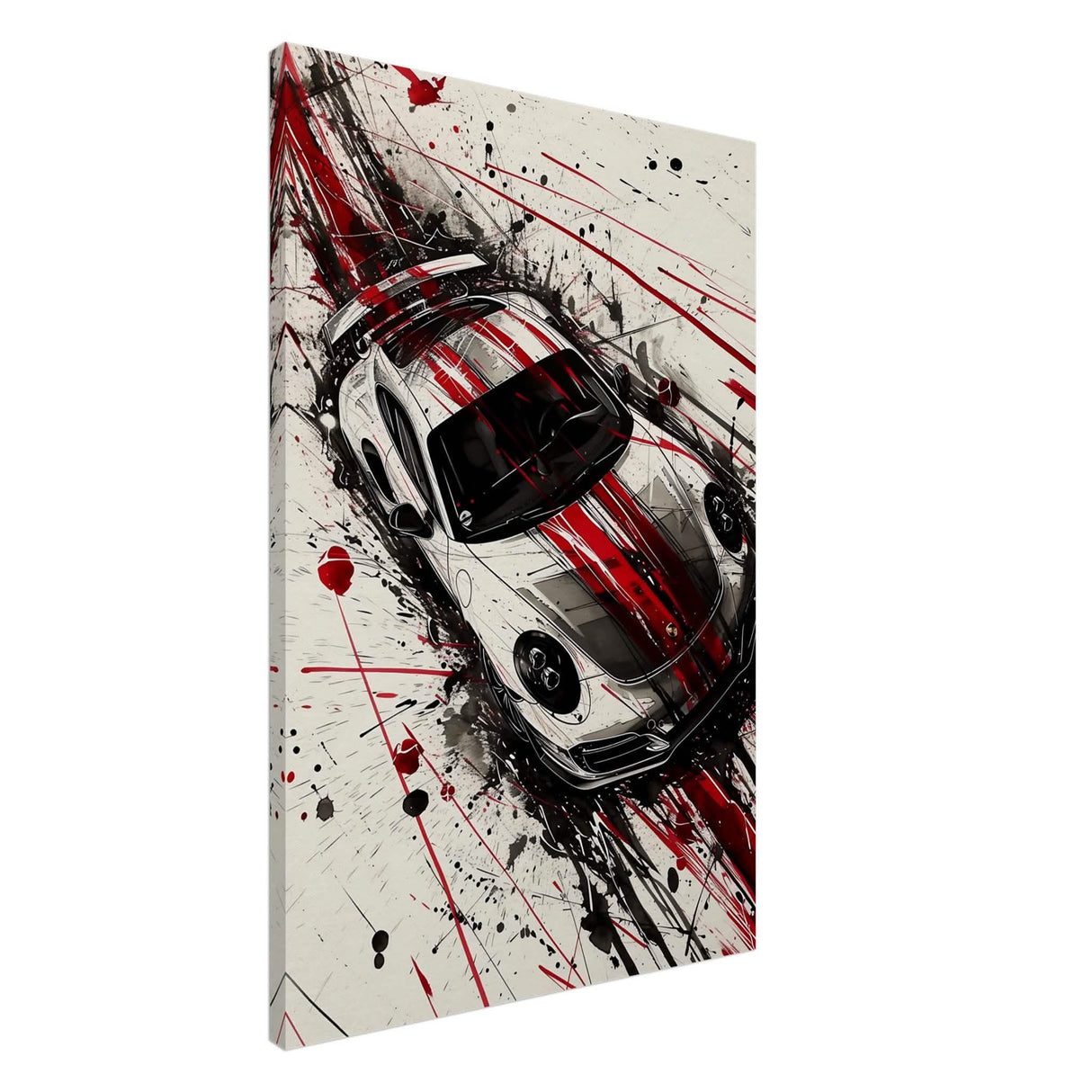 Da Vinci Pop Art Wall Art | Car - Canvas - 60x90 cm / 24x36″ - Slim