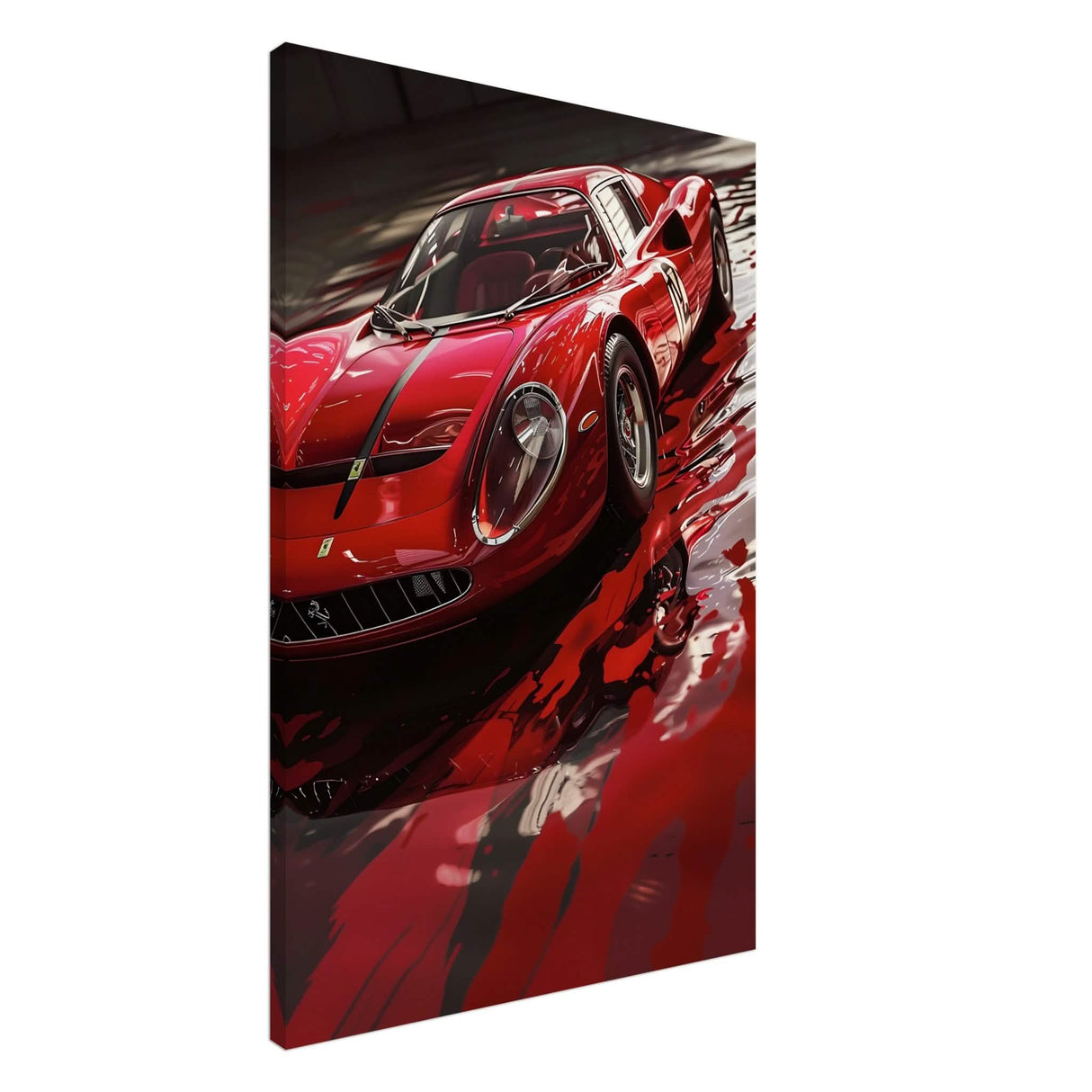 Da Vinci Pop Art Wall Art | Car - Canvas - 60x90 cm / 24x36″ - Slim