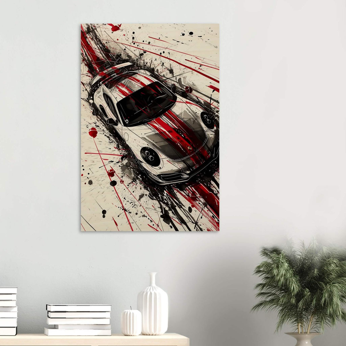 Da Vinci Pop Art Wall Art | Car - Wood Prints - 60x90 cm / 24x36″ - 20 mm