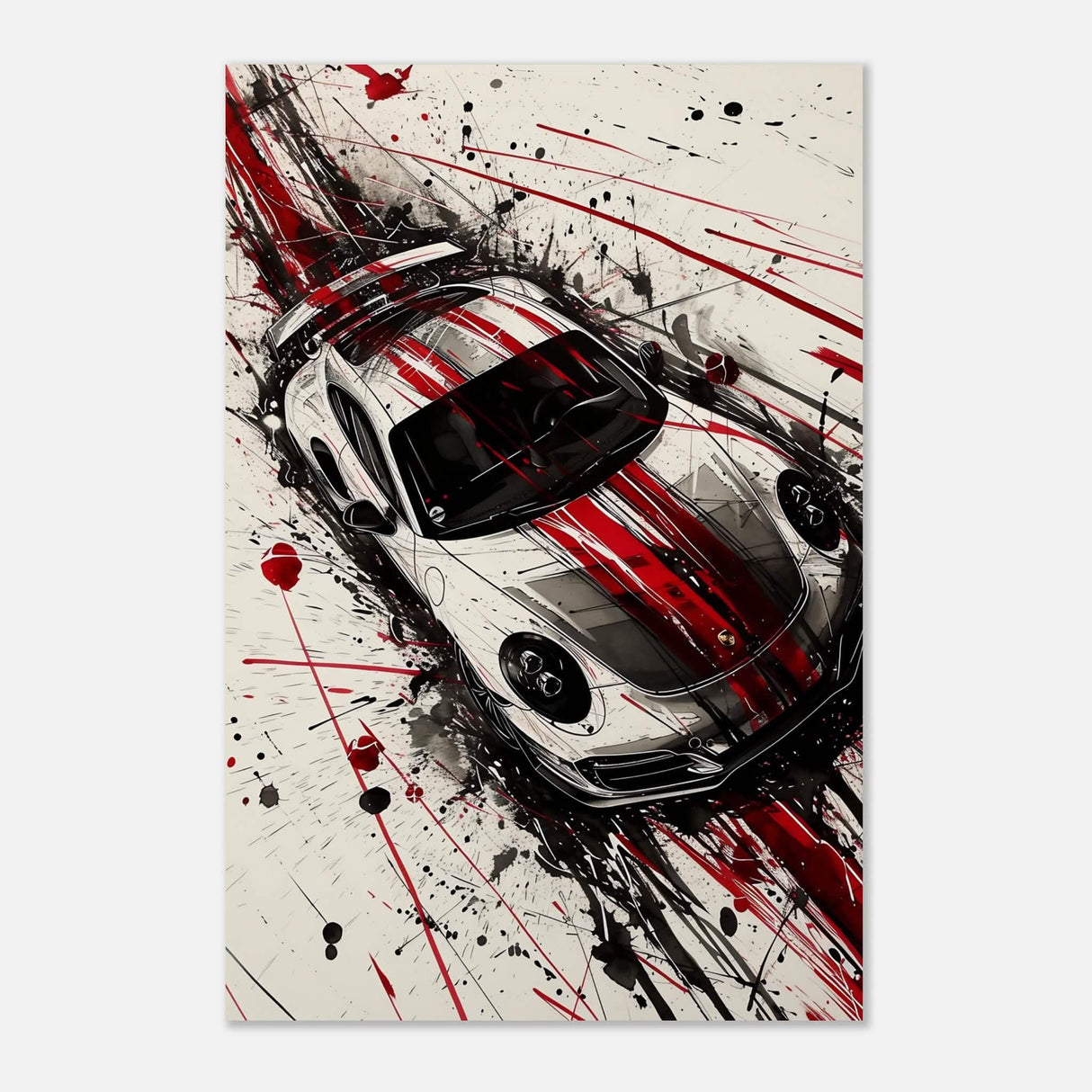 Da Vinci Pop Art Wall Art | Car - Aluminum Print - 60x90 cm / 24x36″ -