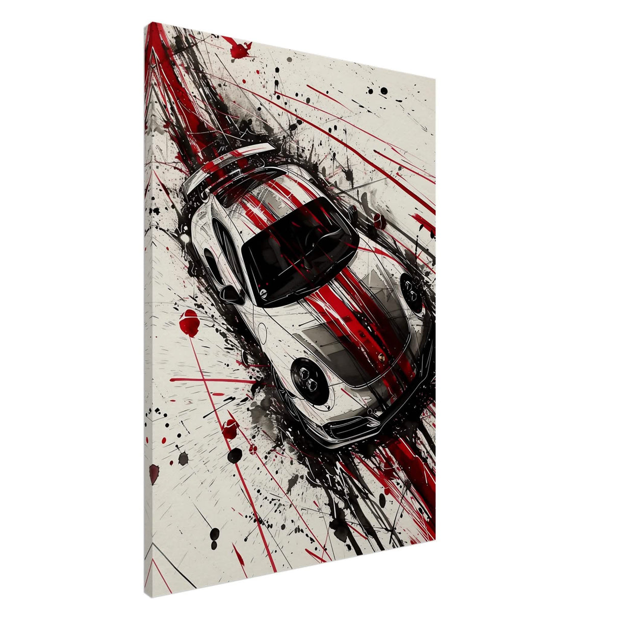 Da Vinci Pop Art Wall Art | Car - Canvas - 70x100 cm / 28x40″ - Slim