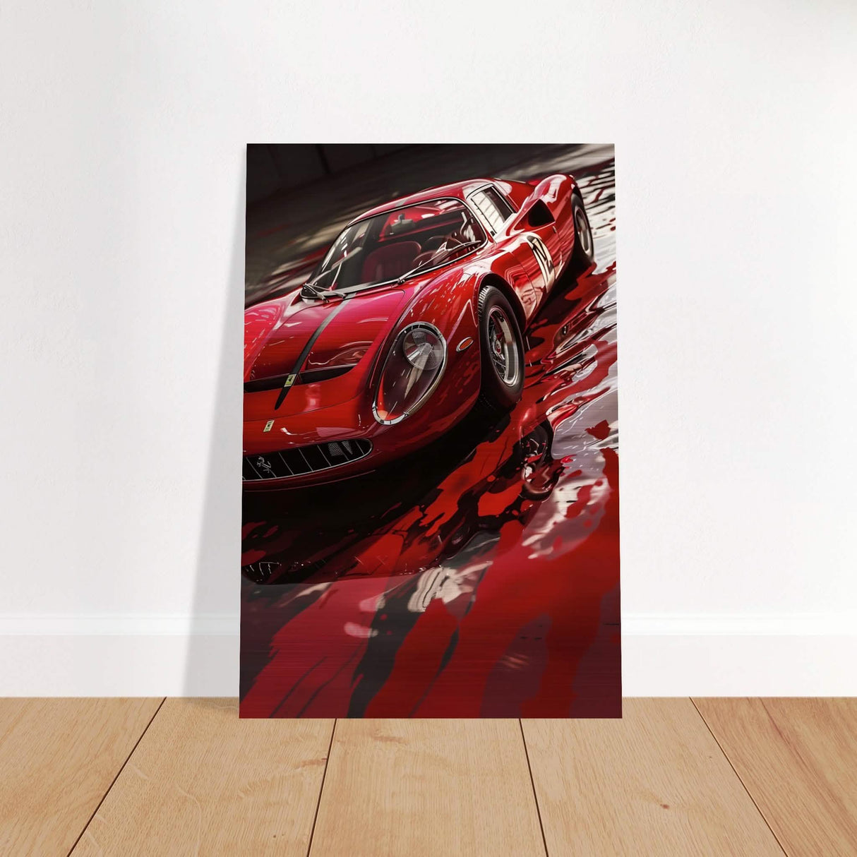 Da Vinci Pop Art Wall Art | Car - Brushed Aluminum Print - 30x45 cm / 12x18″ -