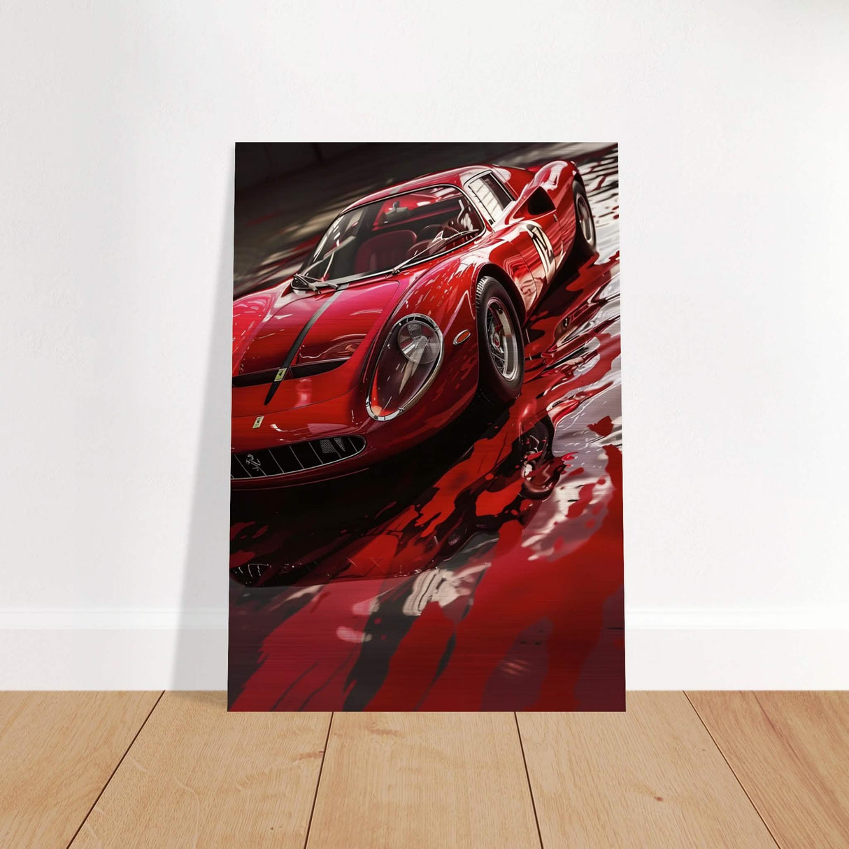 Da Vinci Pop Art Wall Art | Car - Brushed Aluminum Print - 70x100 cm / 28x40″ -