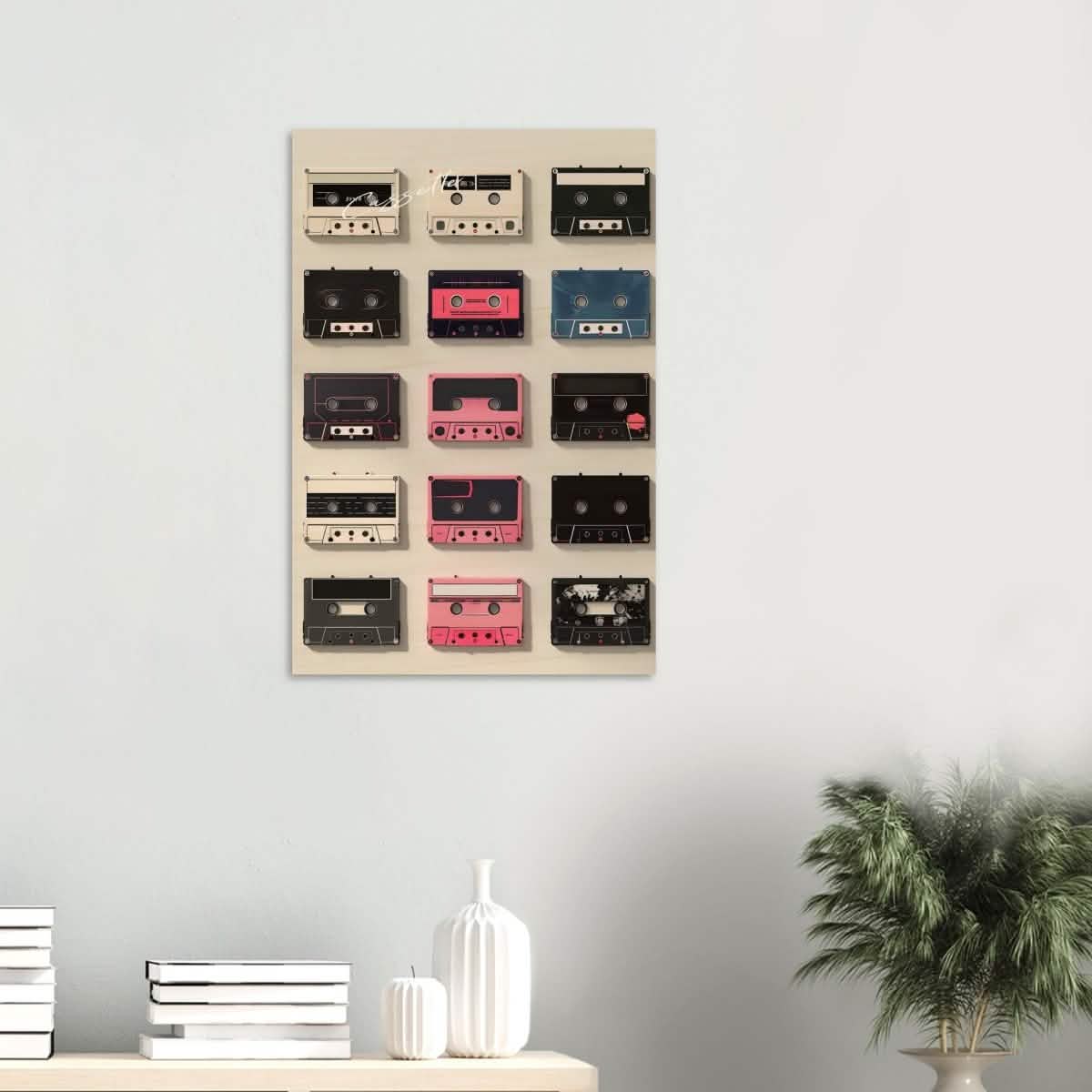 Da Vinci Pop Art Wall art | Cassette - Wood Prints - 50x75 cm / 20x30″ - 10 mm
