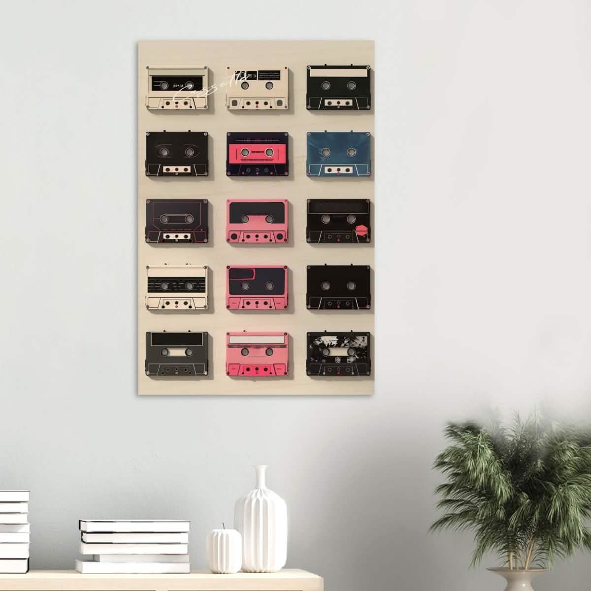 Da Vinci Pop Art Wall art | Cassette - Wood Prints - 60x90 cm / 24x36″ - 10 mm