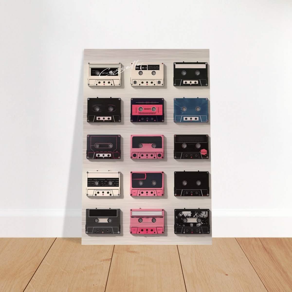 Da Vinci Pop Art Wall art | Cassette - Brushed Aluminum Print - 40x60 cm / 16x24″ -